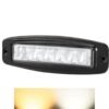 FARO C/ 12 HIPER LEDS, BASE P/ EMPOTRAR Y FUNCION DE ESTROBO BLANCO-AMBAR