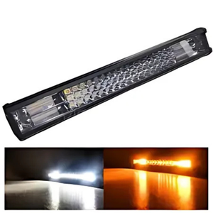 FARO TIPO BARRA CON 10 LEDS, 5 FUNCIONES, BLANCO / ÁMBAR