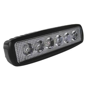 FARO CON 6 HIPER LEDS DE LUZ BLANCA DE 3W CADA UNO Y CARCASA DE COLOR-NEGRO