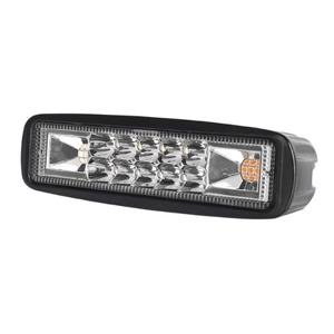 FARO DE 10 LEDS CON 3 LEDS LATERALES POR LADO CON FUNCIÓN ESTROBO,30W,CENTRO BCO LATERALS AZ Y RO