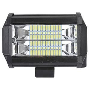 FARO DE 24 LEDS, BICOLOR, COLOR AMBAR CON BLANCO, CON ESTROBO, 72W