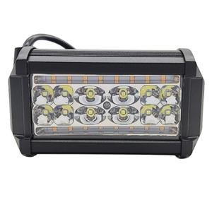 FARO DE 28 LEDS DE 3 WATTS C/U CON ESTROBO,84W,12-80V, CARCASA DE ALUMINIO, LUZ BLANCA CON 3 CABLES.