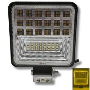 FARO DE 42 LEDS BLANCO, 126 W, 4.5inin, C/ ALTA BAJA Y FLASH, C/ AREO DE LED COB ÁMBAR