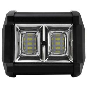 Faro de 12 leds con 3w c/u y funcion de estrobo, color blanco, 2 secciones