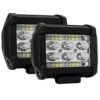 FARO DE 18 LEDS, 3 WATTS C/U,ALTA BAJA Y ESTROBO,CARC ALUM,LUZ ARRIBA AMB,CENT BCO ABAJO AMBAR