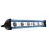 FARO CON 6 HIPER-LEDS LUZ BLANCA DE 3W CADA UNO LÍNEA SLIM CON CARCASA DE COLOR-AZUL