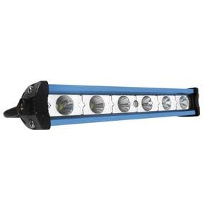 FARO CON 6 HIPER-LEDS LUZ BLANCA DE 3W CADA UNO LÍNEA SLIM CON CARCASA DE COLOR-AZUL