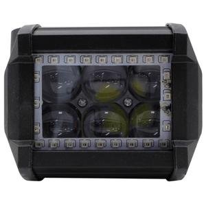 FARO CON 6 LED, LUPA, ESTROBO, BLANCO C/ OJO DE ANGEL AZUL