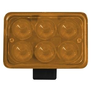 FARO CON 6 LEDS Y LUPA AMBAR