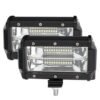 FARO DE 24 LEDS DE 3 WATTS C/U CON ESTROBO,72W, 3 CABLES, CAR. DE ALUM, CON LUP, UNA LINEA AMB Y BLA