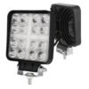 FARO CUADRADO CON 16 LEDS C/ESTROBO CRUZ C/OJO DE ANGEL  BLANCO