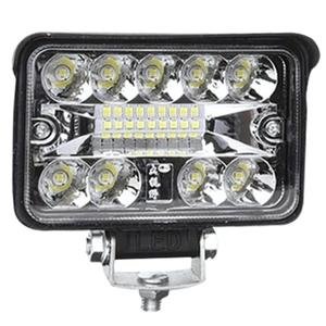 FARO RECTANGULAR C/ 18 HIPER LEDS C/ LUZ FIJA, ALTA Y BAJA BLANCO