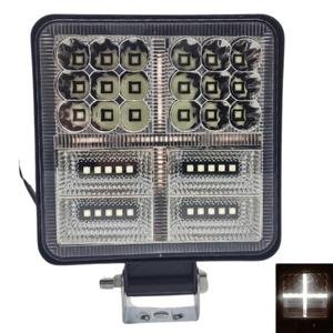 Faro de 38 leds con 3w c/u y funcion de estrobo, color blanco y cruz blancA