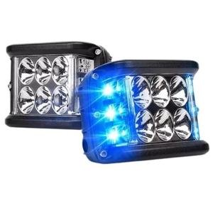 FARO C/6 HIPERLEDS DE 6W C/U BLANCO, LED LATERAL AZUL Y ESTROBO