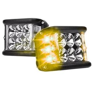 FARO C/6 HIPERLEDS DE 6W C/U BLANCO, LED LATERAL ÁMBAR Y ESTROBO