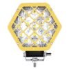 FARO HEXAGONAL CON LUPA Y REJA DE 48W CON 16 LEDS, COLOR AMARILLO