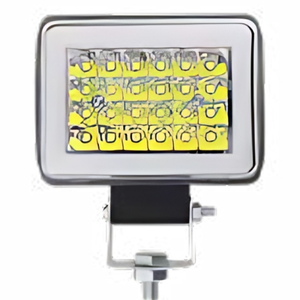 FARO C/24 LEDS LUZ BLANCA, ESTROBO Y OJO DE ANGEL TIPO GEL ROJO