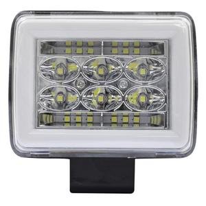 FARO C/18 LEDS LUZ BLANCA, ESTROBO Y OJO DE ANGEL TIPO GEL AZUL