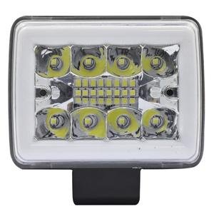 FARO C/16 LEDS LUZ BLANCA, ESTROBO Y OJO DE ANGEL TIPO GEL AZUL