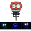 FARO CON LUZ LED BLANCA ESTROBO , LUPA Y OJO DE ANGEL TIPO GEL ROJO