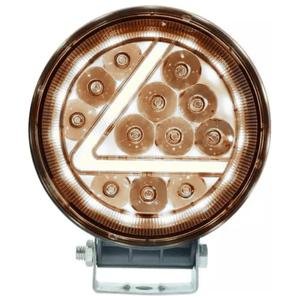 FARO REDONDO CON 12 LEDS C/ESTROBO V C/OJO DE ANGEL  BLANCO
