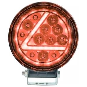 FARO REDONDO CON 12 LEDS C/ESTROBO V OJO DE ANGEL  ROJO