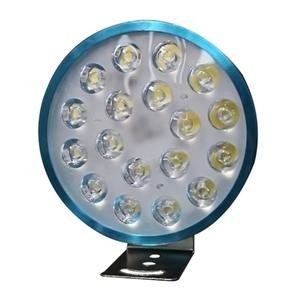 FARO REDONDO CON 18 LEDS FUNCION ALTA BAJA Y ESTROBO, CARCASA AZUL