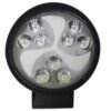 FARO REDONDO CON 9 LEDS C/ESTROBO ESPIRAL C/OJO DE ANGEL  BLANCO