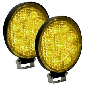 FARO REDONDO CON 9 HIPER-LEDS DE 27W C/FUNCION ARO DE LUZ AMBAR