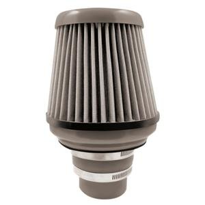 FILTRO DE AIRE CON COPLE Y ABRAZADERAS-GRIS