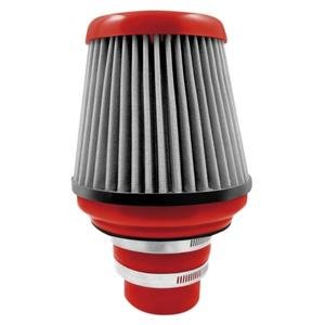 FILTRO DE AIRE CON COPLE Y ABRAZADERAS-ROJO