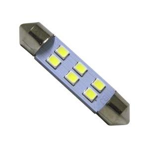 FOCO INTERIOR TIPO FUSIBLE MEDIANO DE 6 LEDS (PAR) BLANCO.