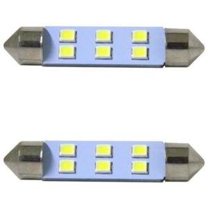 FOCO INTERIOR GRANDE TIPO FUSIBLE DE 6 LEDS (PAR) AZUL.