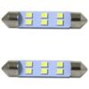 FOCO INTERIOR GRANDE TIPO FUSIBLE DE 6 LEDS (PAR) BLANCO.