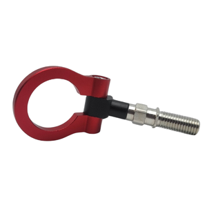 GANCHO DE ARRASTRE DE ALUMINIO UNIVERSAL REDONDO ROJO