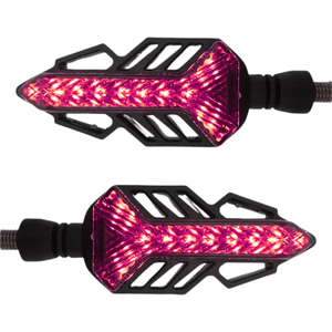 LUZ DIRECCIONAL PARA MOTO CON 14 LED C/ FUNCIÓN FLASH Y SECUENCIAL
