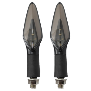 LAMPARA DIRRECCIONAL BICOLOR  PARA MOTO C/18 LED FLECHAS TIPO GEL FLASH Y SECUENCIAL