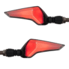 LAMPARA DIRRECCIONAL  PARA MOTO C/24 LED FLECHAS TIPO GEL FLASH Y SECUENCIAL