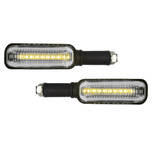 LAMPARA DIRRECCIONAL BICOLOR  PARA MOTO C/26 LED FLECHAS TIPO GEL FLASH Y SECUENCIAL