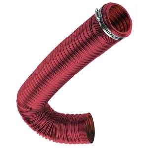 TUBO DE FILTRO UNIVERSAL FLEXIBLE CON ABRAZADERAS ROJO