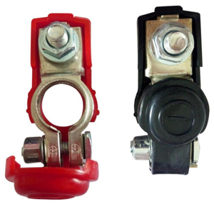TERMINAL P/BATERIA DE PLOMO BLISTER 2 PZ CON GOMA