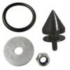 TORNILLO PARA FACIA CON TENSOR 1.2 X 2.5CM 4 PIEZAS NEGRO