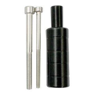 BASE PARA FARO PARA MOTO CON 2 ADAPTADORES TIPO TORNILLO