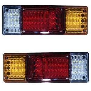 CALAVERA PARA NISSAN D21 CON 54 LEDS BLANCO/ROJO AMBAR