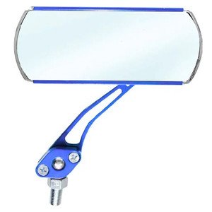 ESPEJO UNIVERSAL PARA MOTO CROMADO-AZUL