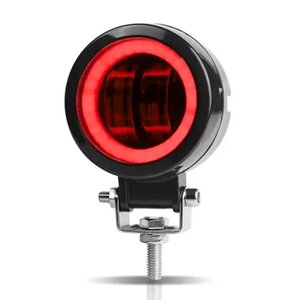 FA-LHRG4R FARO CON 4 LEDS BLANCO ESTROBO REDONDO CON OJO DE ANGEL ROJO
