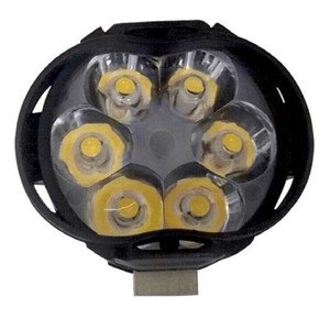 FARO PARA MOTO DE 6 LEDS CON ESTROBO 12V
