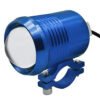 FARO P/ MOTO REDONDO DE 10W C/ ESTROBO CARCASA AZUL