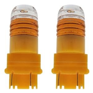 FOCOS 3157 DE 3 LEDS CON CUBIERTA ACRÍLICA Y FUNCIÓN DE FLASH AMARILLO.