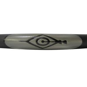 FUNDA PARA VOLANTE MEDIANA CON REFLEJANTE DE 38 CM CON TIRO AL BLANCO NEGRO CON PLATA.